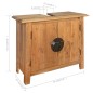 vidaXL Conjunto de muebles de baño 5 piezas madera maciza de pino