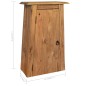 vidaXL Conjunto de muebles de baño 5 piezas madera maciza de pino