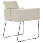 vidaXL Sillas de comedor 6 unidades tela apariencia de lino blanco vidaXL Sillas de comedor 6 unidades tela apariencia de lino blanco