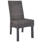 vidaXL Sillas de comedor 4 unidades ratán Kubu y madera mango marrón vidaXL Sillas de comedor 4 unidades ratán Kubu y madera mango marrón