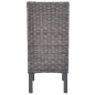 vidaXL Sillas de comedor 4 unidades ratán Kubu y madera mango marrón vidaXL Sillas de comedor 4 unidades ratán Kubu y madera mango marrón