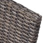 vidaXL Sillas de comedor 4 unidades ratán Kubu y madera mango marrón vidaXL Sillas de comedor 4 unidades ratán Kubu y madera mango marrón
