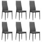 vidaXL Sillas de comedor 6 unidades tela gris claro vidaXL Sillas de comedor 6 unidades tela gris claro