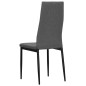 vidaXL Sillas de comedor 6 unidades tela gris claro vidaXL Sillas de comedor 6 unidades tela gris claro
