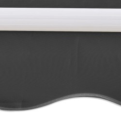vidaXL Toldo plegable motorizado 400 cm antracita