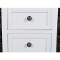 vidaXL Mesitas de noche 4 unidades con 2 cajones MDF blancas vidaXL Mesitas de noche 4 unidades con 2 cajones MDF blancas
