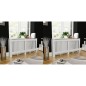 vidaXL Cubiertas para radiador 2 unidades MDF blanco 172 cm vidaXL Cubiertas para radiador 2 unidades MDF blanco 172 cm