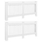 vidaXL Cubiertas para radiador 2 unidades MDF blanco 172 cm vidaXL Cubiertas para radiador 2 unidades MDF blanco 172 cm