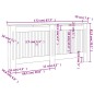 vidaXL Cubiertas para radiador 2 unidades MDF blanco 172 cm vidaXL Cubiertas para radiador 2 unidades MDF blanco 172 cm