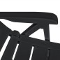 vidaXL Conjunto de comedor de jardín 11 piezas plástico gris antracita vidaXL Conjunto de comedor de jardín 11 piezas plástico gris antracita