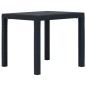 vidaXL Comedor de jardín 5 pzas plástico gris antracita aspecto ratán