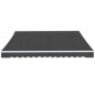 vidaXL Toldo plegable de operación manual 600 cm gris antracita