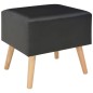 vidaXL Mesitas de noche 2 unidades 40x35x40 cm cuero sintético negro vidaXL Mesitas de noche 2 unidades 40x35x40 cm cuero sintético negro