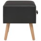 vidaXL Mesitas de noche 2 unidades 40x35x40 cm cuero sintético negro vidaXL Mesitas de noche 2 unidades 40x35x40 cm cuero sintético negro