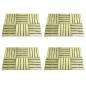 vidaXL Baldosa de porche 24 unidades madera verde 50x50 cm vidaXL Baldosa de porche 24 unidades madera verde 50x50 cm