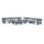 vidaXL Set de muebles de palets para jardín 6 piezas madera gris vidaXL Set de muebles de palets para jardín 6 piezas madera gris