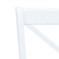 vidaXL Juego de comedor 5 piezas madera maciza de caucho blanco marrón vidaXL Juego de comedor 5 piezas madera maciza de caucho blanco marrón