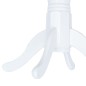 vidaXL Juego de comedor 5 piezas madera maciza de caucho blanco marrón vidaXL Juego de comedor 5 piezas madera maciza de caucho blanco marrón