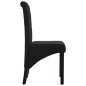 vidaXL Sillas de comedor 4 unidades de tela negra vidaXL Sillas de comedor 4 unidades de tela negra