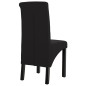vidaXL Sillas de comedor 4 unidades de tela negra vidaXL Sillas de comedor 4 unidades de tela negra