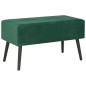 vidaXL Banco con cajones terciopelo verde 80 cm vidaXL Banco con cajones terciopelo verde 80 cm
