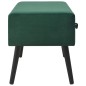 vidaXL Banco con cajones terciopelo verde 80 cm vidaXL Banco con cajones terciopelo verde 80 cm