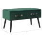 vidaXL Banco con cajones terciopelo verde 80 cm vidaXL Banco con cajones terciopelo verde 80 cm