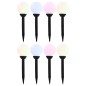 vidaXL Lámparas solares esféricas de exterior 8 uds LED RGB 15 cm vidaXL Lámparas solares esféricas de exterior 8 uds LED RGB 15 cm
