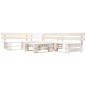 vidaXL Set de muebles de jardín de palets 4 piezas madera blanco vidaXL Set de muebles de jardín de palets 4 piezas madera blanco