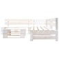 vidaXL Set de muebles de jardín de palets 4 piezas madera blanco vidaXL Set de muebles de jardín de palets 4 piezas madera blanco
