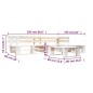 vidaXL Set de muebles de palés para jardín 4 piezas madera blanco vidaXL Set de muebles de palés para jardín 4 piezas madera blanco