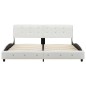 vidaXL Cama con colchón cuero sintético blanco 180x200 cm vidaXL Cama con colchón cuero sintético blanco 180x200 cm