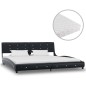 vidaXL Cama con colchón cuero sintético negro 180x200 cm vidaXL Cama con colchón cuero sintético negro 180x200 cm