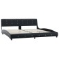 vidaXL Cama con colchón cuero sintético negro 180x200 cm vidaXL Cama con colchón cuero sintético negro 180x200 cm