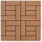 vidaXL Baldosas de porche de WPC 30x30 cm 2 m² marrón 22 unidades vidaXL Baldosas de porche de WPC 30x30 cm 2 m² marrón 22 unidades