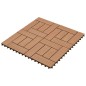vidaXL Baldosas de porche de WPC 30x30 cm 2 m² marrón 22 unidades vidaXL Baldosas de porche de WPC 30x30 cm 2 m² marrón 22 unidades