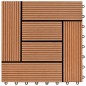 vidaXL Baldosas de porche de WPC 30x30 cm 2 m² marrón 22 unidades vidaXL Baldosas de porche de WPC 30x30 cm 2 m² marrón 22 unidades