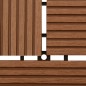 vidaXL Baldosas de porche de WPC 30x30 cm 2 m² marrón 22 unidades vidaXL Baldosas de porche de WPC 30x30 cm 2 m² marrón 22 unidades