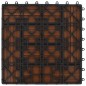 vidaXL Baldosas de porche de WPC 30x30 cm 2 m² marrón 22 unidades vidaXL Baldosas de porche de WPC 30x30 cm 2 m² marrón 22 unidades