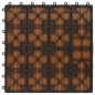 vidaXL Baldosas de porche de WPC 30x30 cm 2 m² color teca 22 unidades