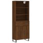 vidaXL Aparador alto madera contrachapada marrón roble 69,5x34x180 cm vidaXL Aparador alto madera contrachapada marrón roble 69,5x34x180 cm