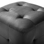 vidaXL Puf 2 unidades terciopelo negro 30x30x30 cm vidaXL Puf 2 unidades terciopelo negro 30x30x30 cm