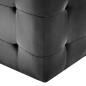 vidaXL Puf 2 unidades terciopelo negro 30x30x30 cm vidaXL Puf 2 unidades terciopelo negro 30x30x30 cm
