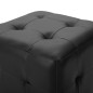 vidaXL Puf 2 unidades cuero sintético negro 30x30x30 cm vidaXL Puf 2 unidades cuero sintético negro 30x30x30 cm