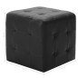 vidaXL Puf 2 unidades cuero sintético negro 30x30x30 cm vidaXL Puf 2 unidades cuero sintético negro 30x30x30 cm