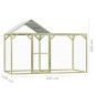 vidaXL Gallinero madera de pino impregnada 3x1,5x2 m vidaXL Gallinero madera de pino impregnada 3x1,5x2 m