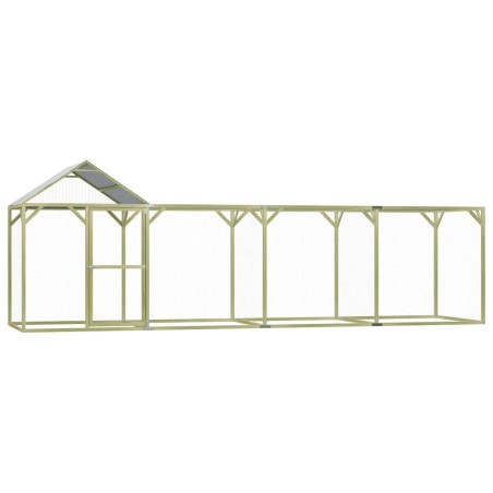 vidaXL Gallinero de madera de pino impregnada 6x1,5x2 m