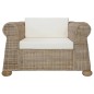 vidaXL Conjunto de sofás 2 piezas con cojines ratán natural vidaXL Conjunto de sofás 2 piezas con cojines ratán natural