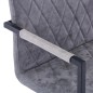 vidaXL Sillas voladizas de comedor 4 uds cuero sintético gris oscuro vidaXL Sillas voladizas de comedor 4 uds cuero sintético gris oscuro