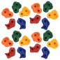 vidaXL Presas de escalada 20 unidades PE multicolor vidaXL Presas de escalada 20 unidades PE multicolor